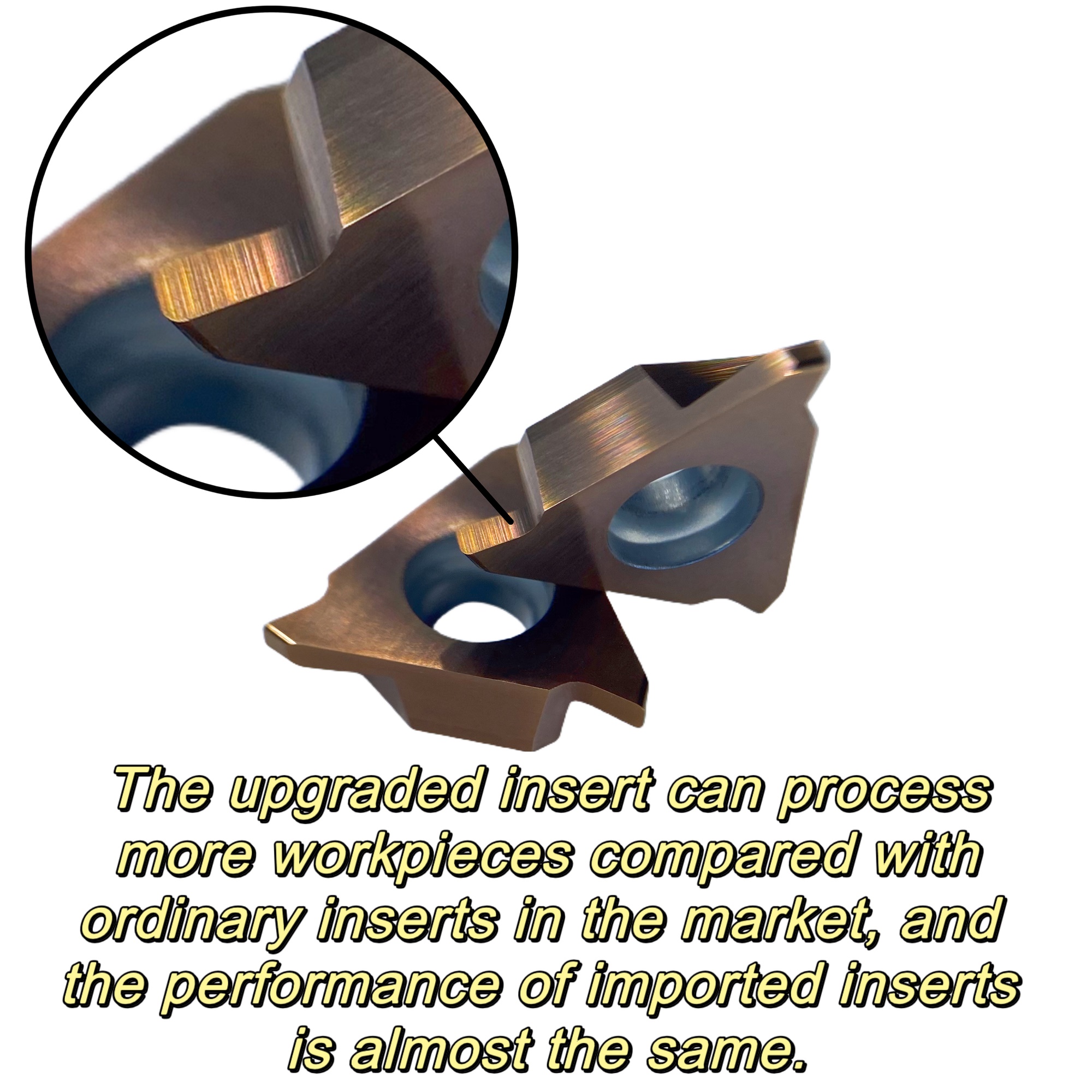 GBA43R Triangle Carbide Turning Insert High Accurate CNC Lathe Threading Tool OEM for Metal Machining