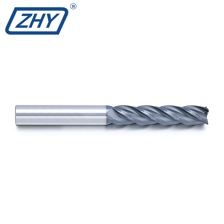 High Performance General Type Coated Flat Milling Cutter HRC55 Long Shank Square End Mill