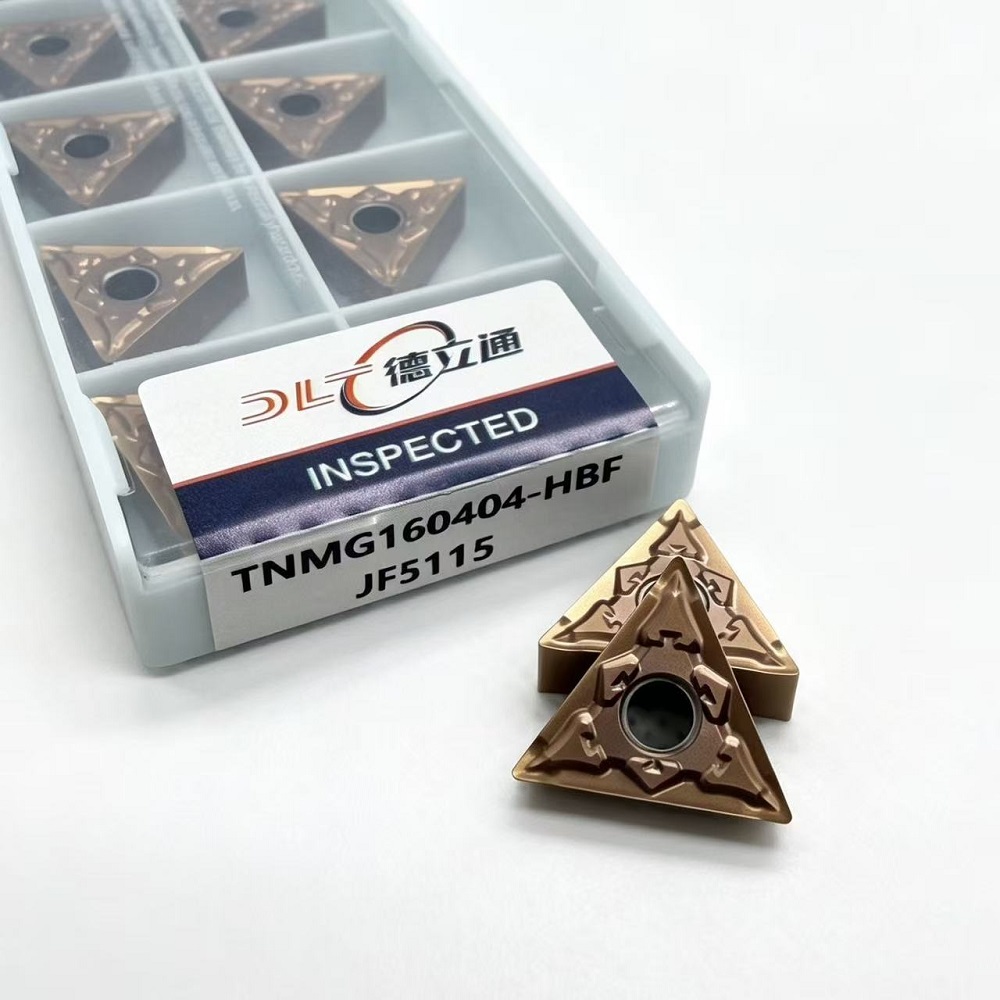 DLT TNMG160404/08-HBF JF5115 Wear-resistant Indexable Carbide Turning Inserts CNC Lathe Tools for Stainless &amp; Carbon Steel OEM