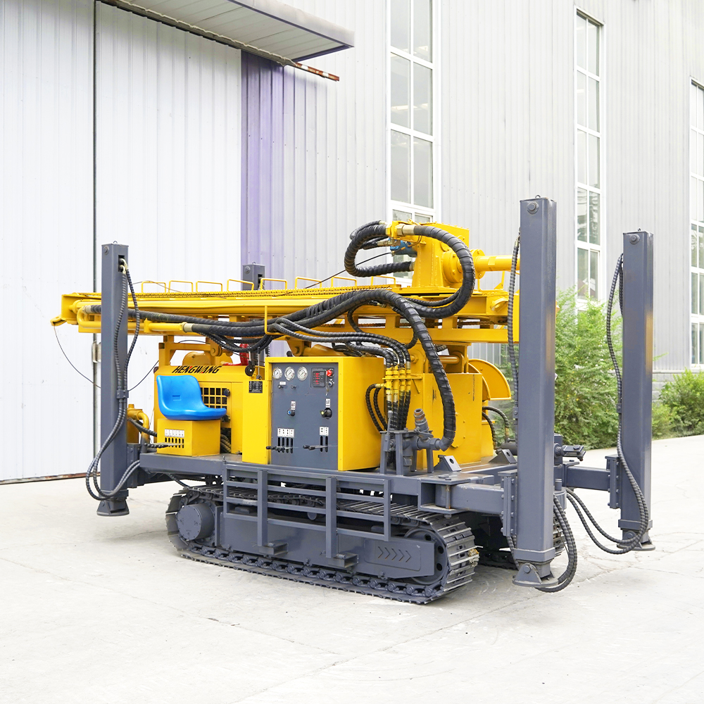 HQZ260L Pneumatic Water 260m Deep Hole Drill 76kW High Power -30℃~50℃ Weather Resistant For Mountain/Desert/Farm CE ISO