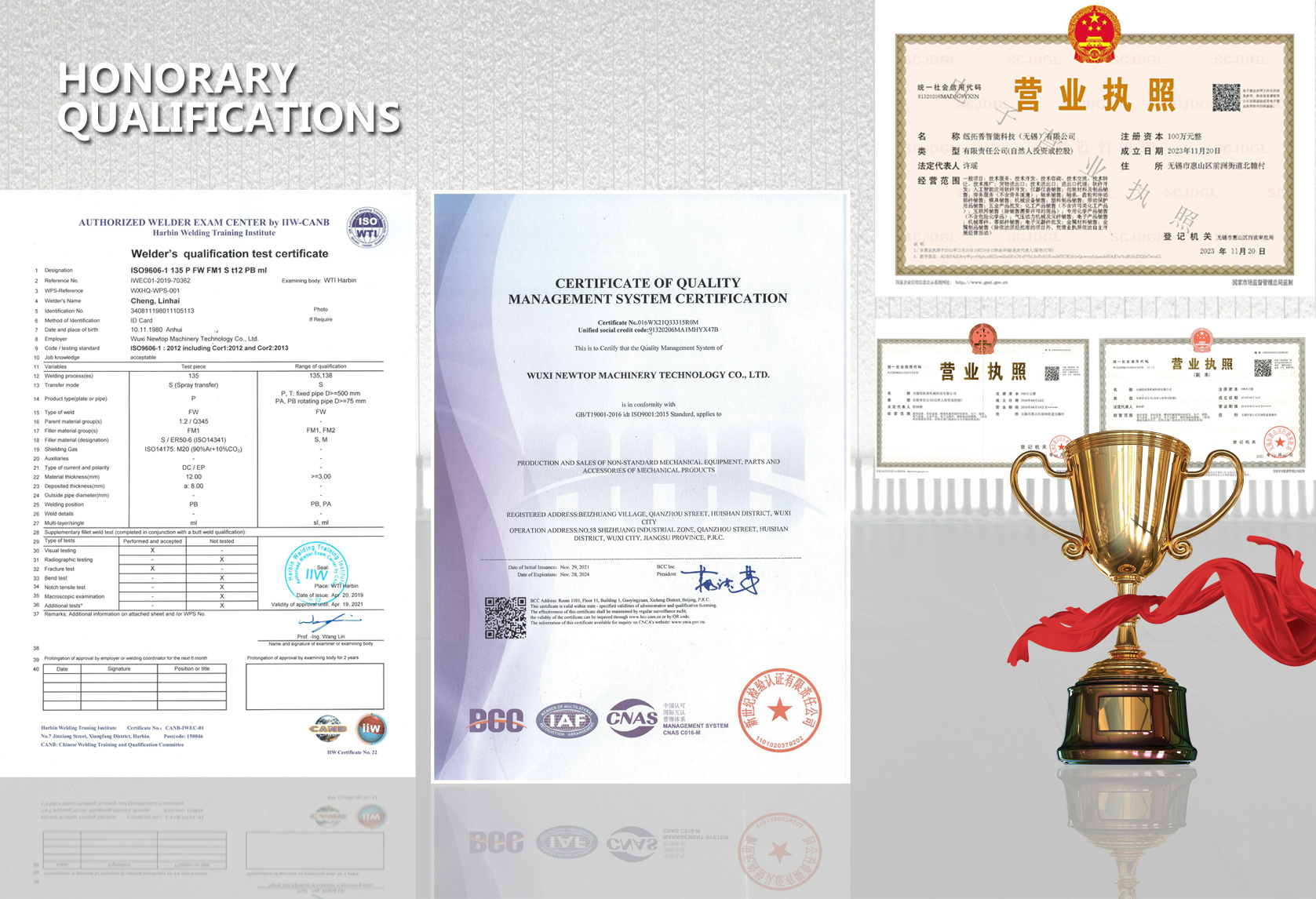 Certifications Display