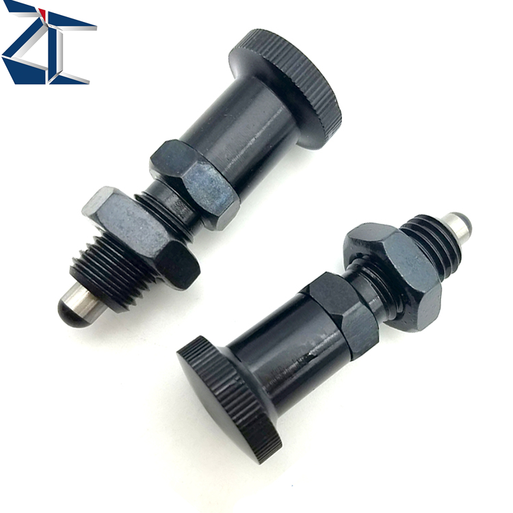 ZPXAN M5-M16 Carbon Steel Index Plunger With Lock And Knob Return Rest Position Indexing Plunger Other Hardware Fasteners