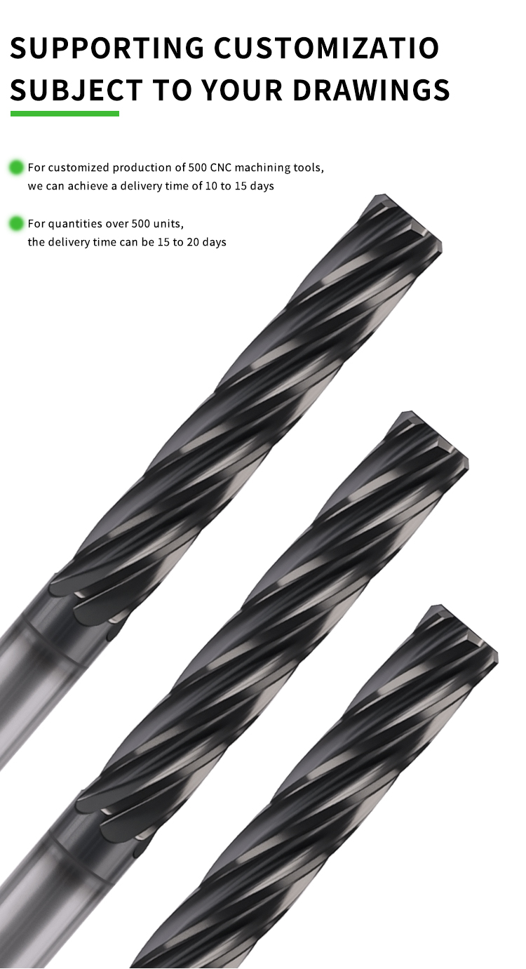 High Precision Tungsten Steel HRC 65 Straight-Flute Reamer D1-D20MM TiN Coated OEM ODM Customizable 3-Year Warranty Reamers