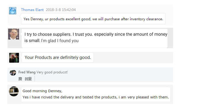 Feedback from Customers