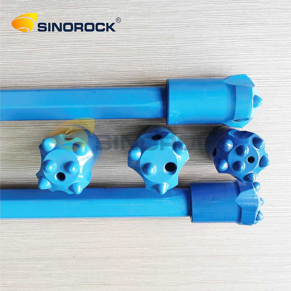 36 mm Tungsten Carbide Taper Button Drilling Bit Carbon Steel Forging for Mining Drilling Equipment