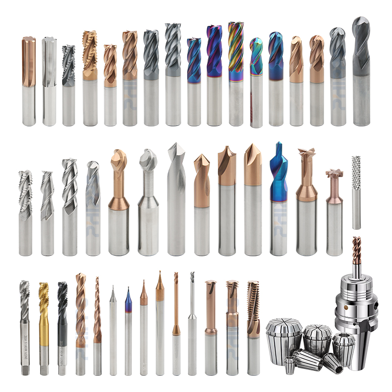 HRC55 HRC60 HRC65 2 3 4 Flute Custom Carbide End Mill CNC Cutting Tools Tungsten Steel Milling Cutter for CNC Machining
