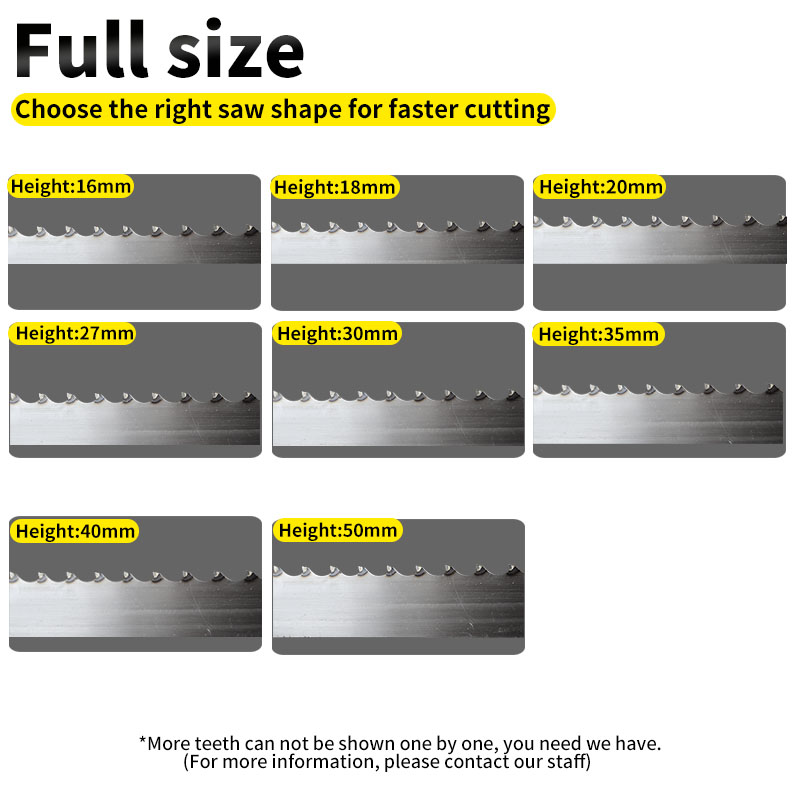 Factory Direct Sales Industrial Laser Welded Band Saw Blade High Hardness Alloy Steel Carbide Blades