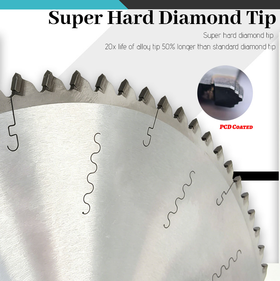 XB Industrial Grade 12Inch 72T PCD Circular Saw Blade Kunlun Teeth Single Saw Panel Saw Blade Solid Wood MDF Cutting