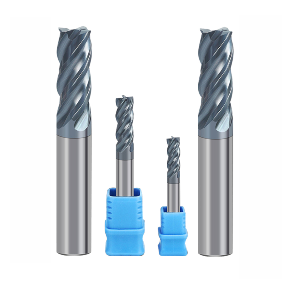 4 Flute Solid Carbide Endmill HRC70 Stainless Steel Milling Cutter Flat Square End Milling Tools For Cast Iron And Steel Cutting