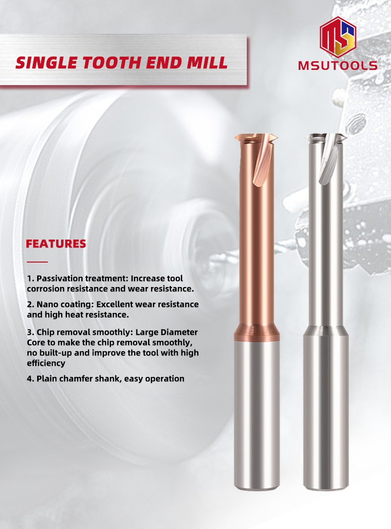 Solid Carbide Thread Milling Cutter Threading Tool Mill for Aluminum Thread Angle 60 Degrees