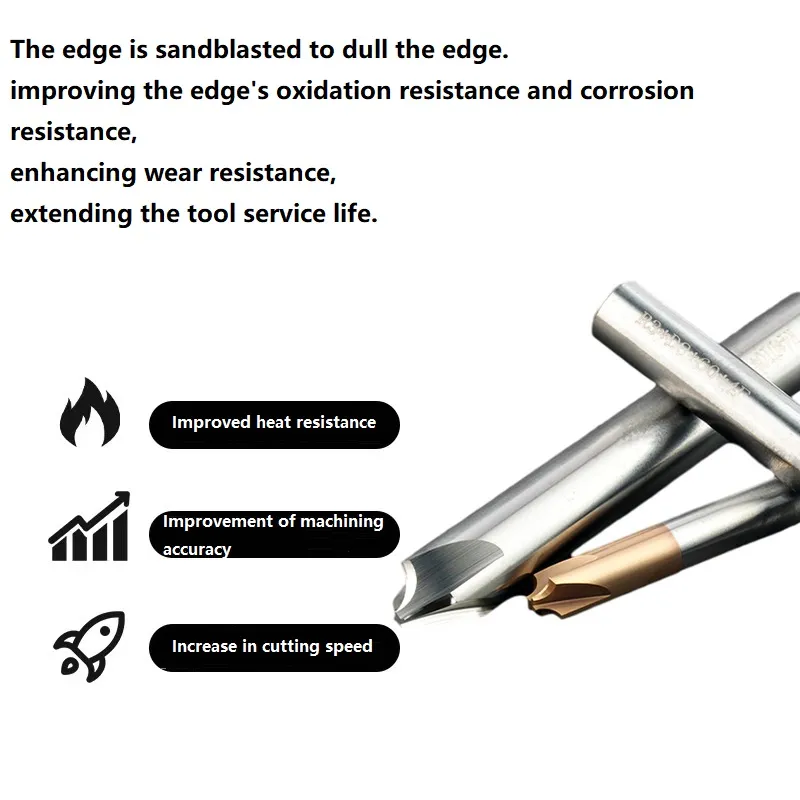 HRC60 Logo Custom Spiral Thread Chamfer Arc R Angle 60-Degree Internal R Milling Cutter
