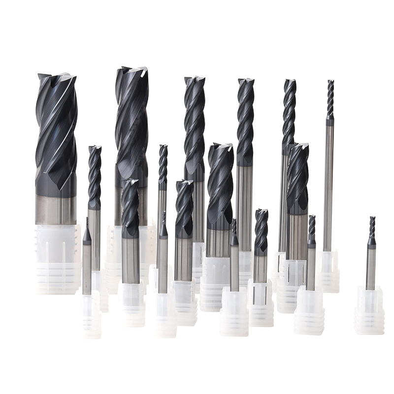 HRC58 Four Blade Precision Hard Alloy CNC Milling Cutter Used For Fine Machining Heat-resistant Custom Coated End Mills