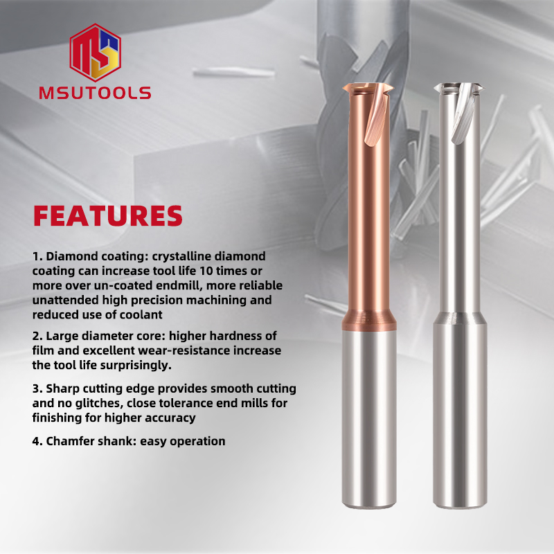 Solid Carbide Thread Milling Cutter Threading Tool Mill for Aluminum Thread Angle 60 Degrees