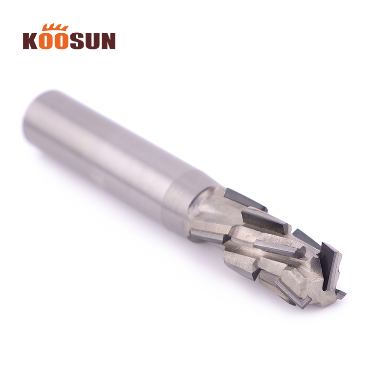 KOOSUN PCD Diamond Spiral Router Bit 3 Flute End Mill Corn Milling Cutter for Woodworking CNC Cutter Wood Mdf Chipboard