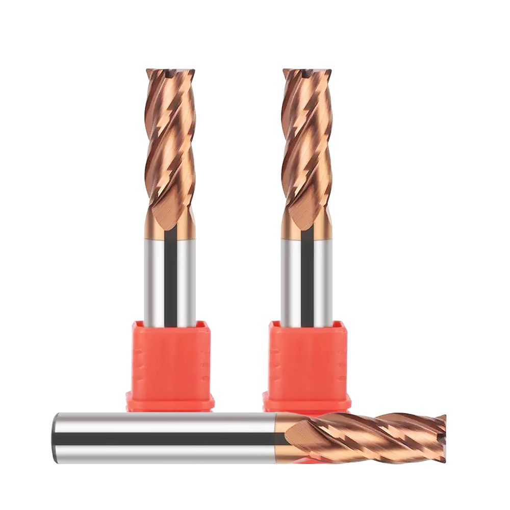 JINCHUAN 4 Flutes Carbide End Mill Inch Sizes Manufacture Solid Tungsten Carbide Drill Fresa 4F End Mills CNC Machine Tools