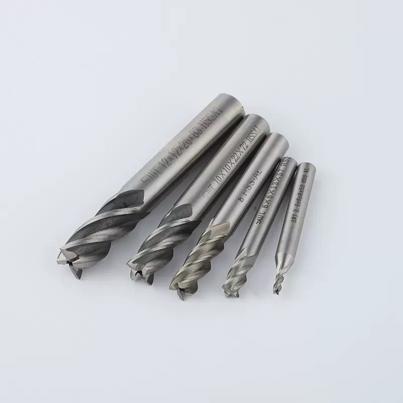 White Steel 4 Flute Thread Milling Cutter for Engraving End Mill