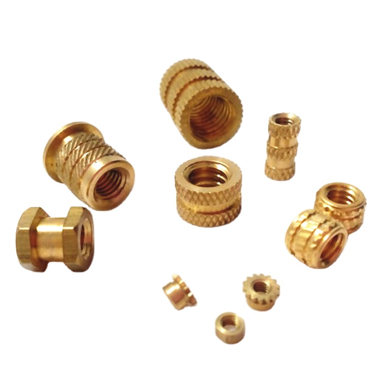 China Wholesale Custom Brass Knurled Insert M2 M3 M6 M8 Knurled Copper Insert Nut