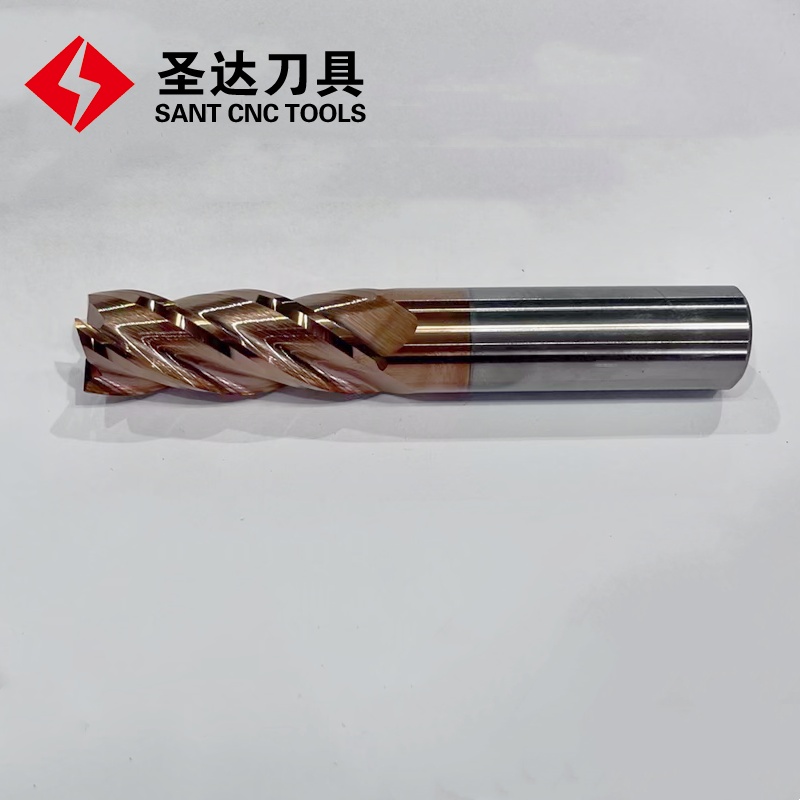 Four-flute 45 Degree Solid Carbide Tungsten Carbide End Mill