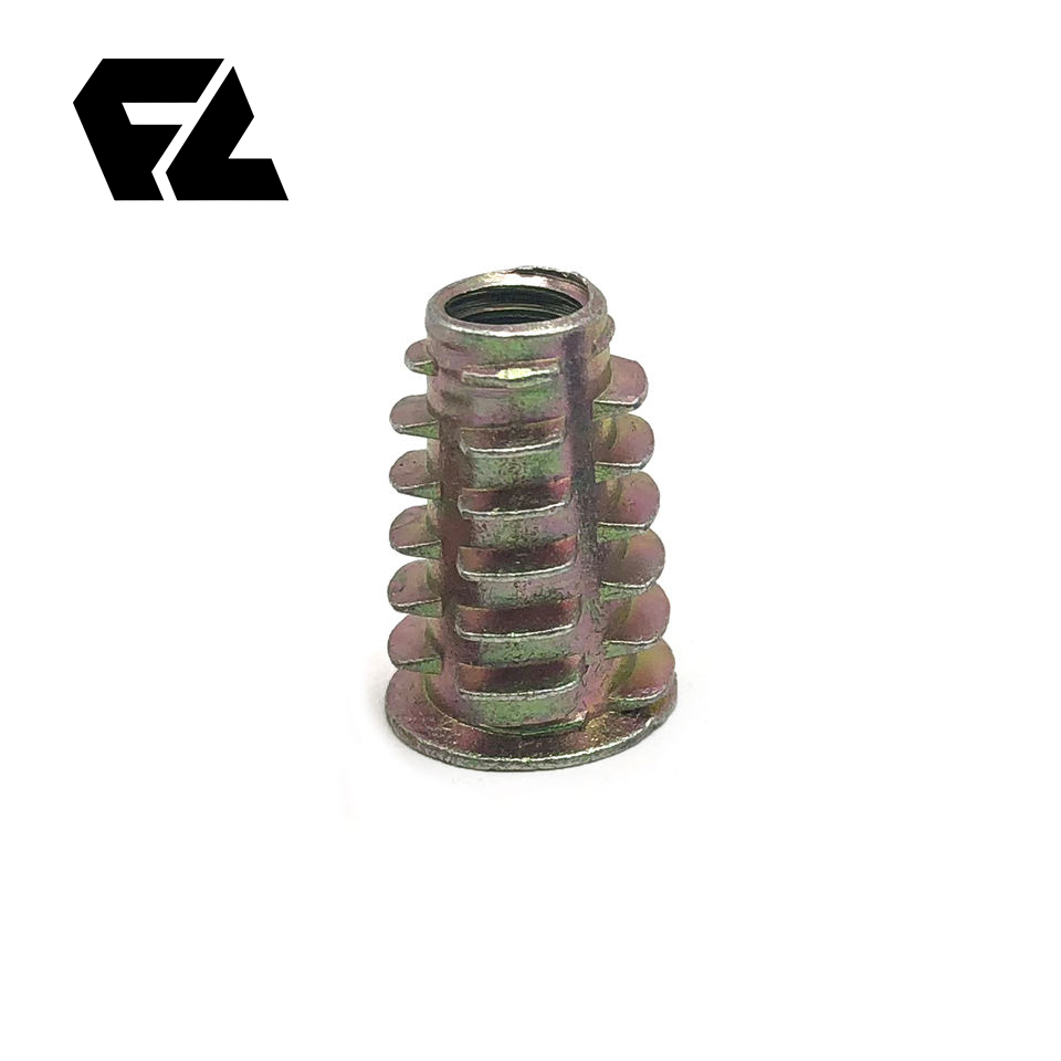 FULLER Polished Class 8 Nut Inserts Assortment Furniture Threaded Wood Inserts Fastener Connector Hex