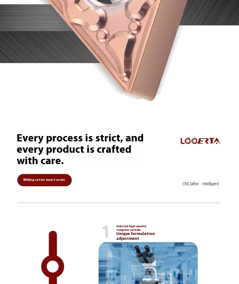 Industrial turning insert geometry