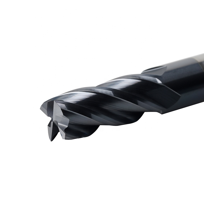 HRC58 Four Blade Precision Hard Alloy CNC Milling Cutter Used For Fine Machining Heat-resistant Custom Coated End Mills
