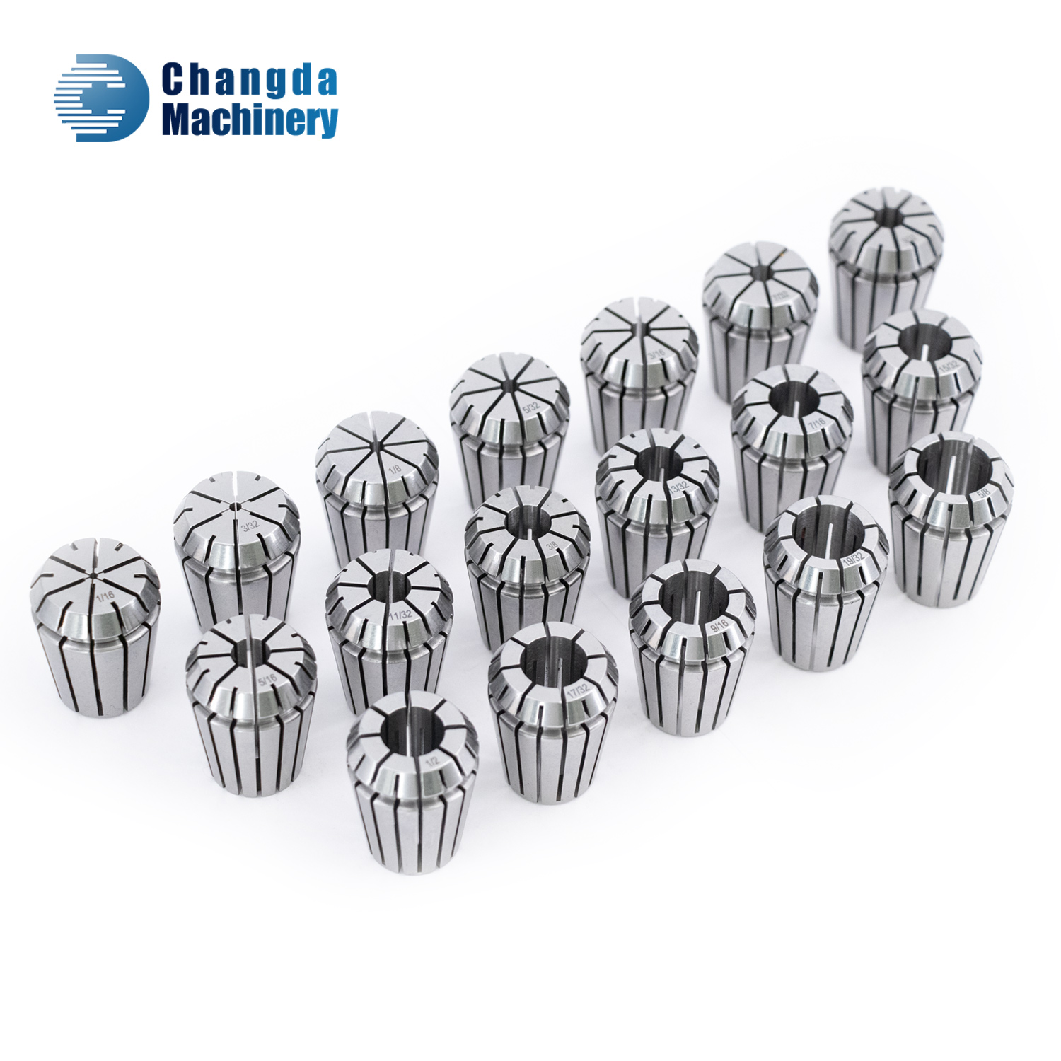 ER25 Steel Tool Holder Set for CNC Milling Machines Inch Size Collets with Spring Including ER8 ER11 ER16 ER20 ER32 ER40