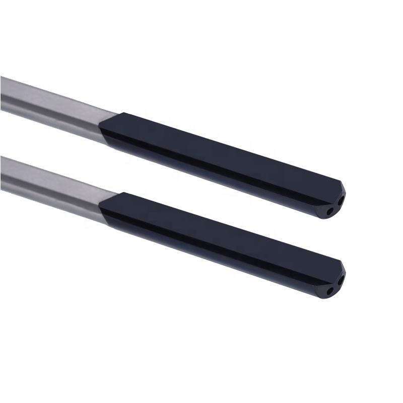 High Precision Single-Fluted Deep Hole Gun Reamer Solid Carbide Tip Diamond Surface Finish Whistle Notch Shank Steel