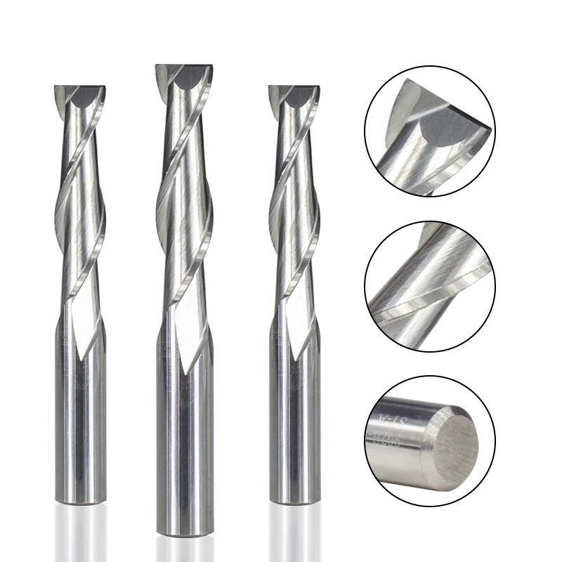 White Steel 4 Flute Thread Milling Cutter for Engraving End Mill