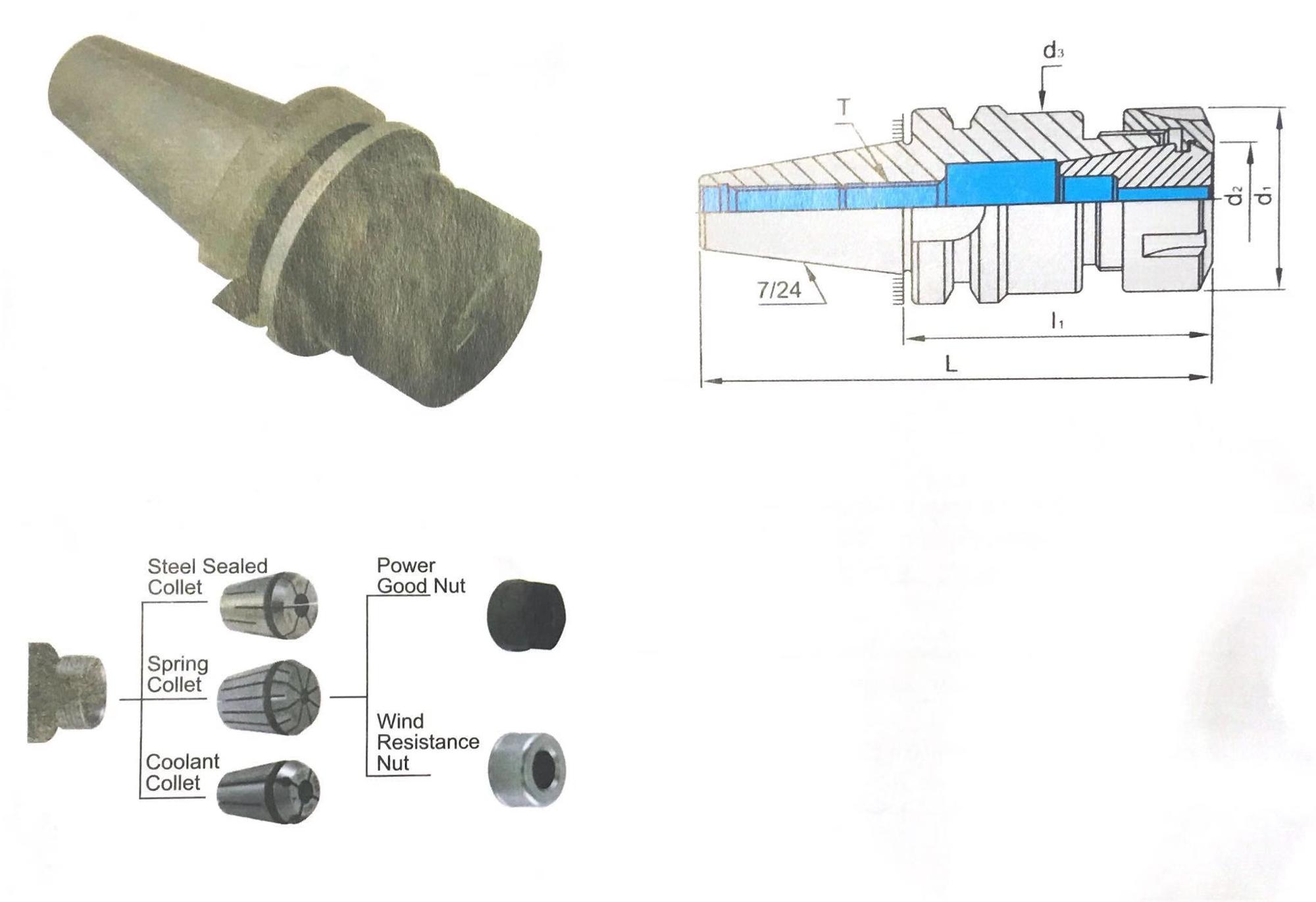 High Accuracy Tool Holder Bt30 Er32 Collet Set