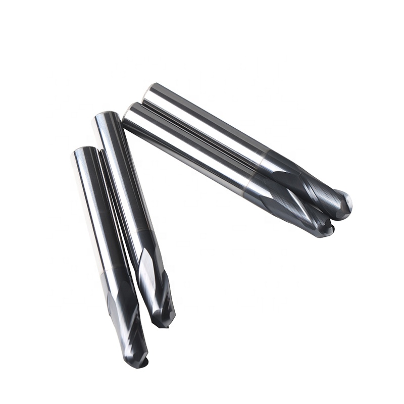 HRC58 Carbide Ball Nose End Mill CNC Milling Cutter Lathe Tool High Efficiency Milling End Mills 2 Flute 4 Flute