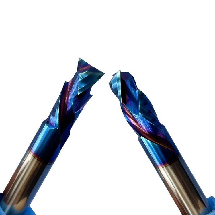 Jinchuan OEM/ODM Customization 2-Flute Carbide CNC Woodworking Spiral Router Bit Compression Cutter End Mills HRC45-60 4-12mm