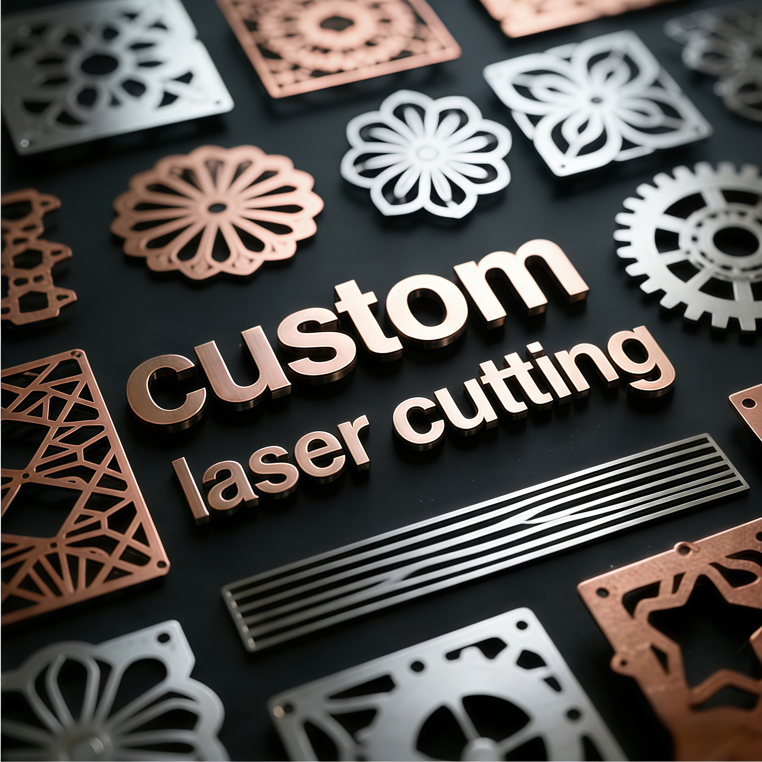 Custom Sheet Metal Service Metal Laser Cutting Parts Aluminum Stainless Steel Copper Custom Metal Laser Cutting Service