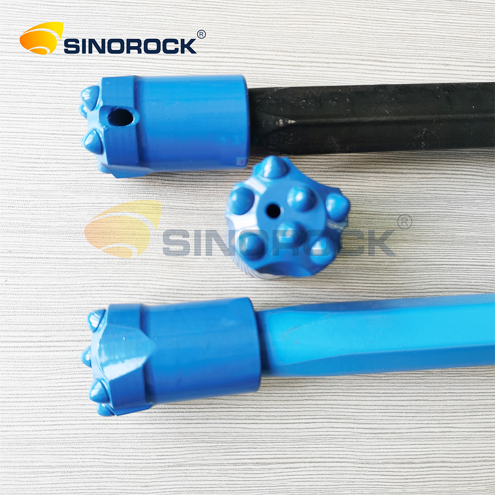 36 mm Tungsten Carbide Taper Button Drilling Bit Carbon Steel Forging for Mining Drilling Equipment