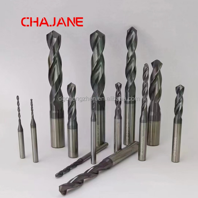 Solid Tungsten Carbide Drill Bits 1.0-12mm CNC Twist Drill Bit Stainless Steel Metalworking Milling Cutter Tools for Machine