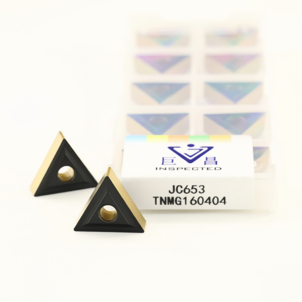 Jvchang TNMG160404 TNMG160408 TNMG160412 Triangle Full CNC Turning Inserts Tialn Coated Carbide Inserts High Wear Resistance