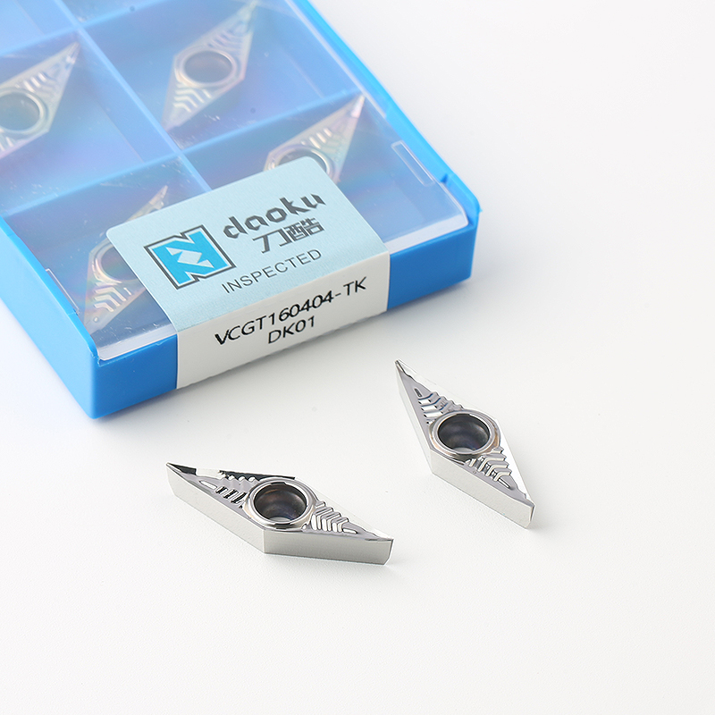 CNC Customized Inserts Tool for Aluminium External VCGT160404-TK DK01 OEM Support Turned Tool