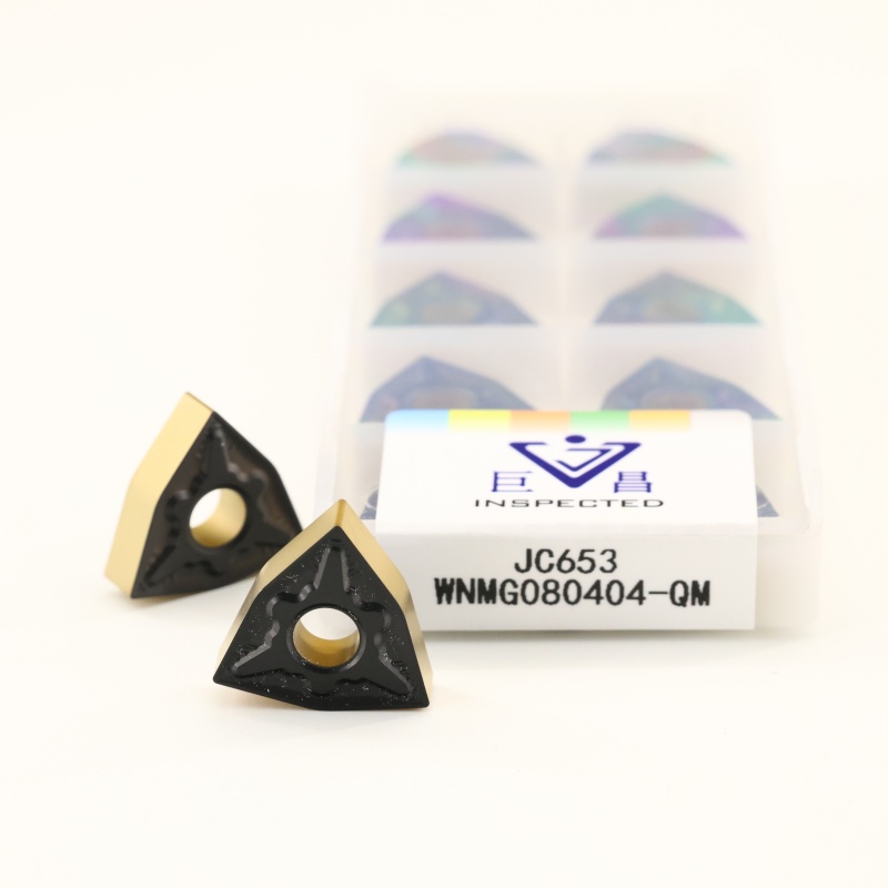 JUCHANG WNMG080404-QM WNMG080408-QM External Turning Inserts CNC Lathe Carbide Inserts Steel Machining CVD/PVD Coated OEM 75-85