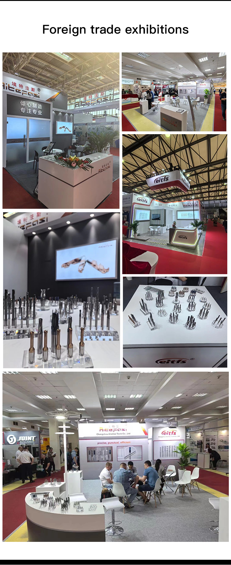 Eitfs High Quality Tungsten Carbide Flexible Reamers with 0.005mm Precision CNC Process AlTin Coating