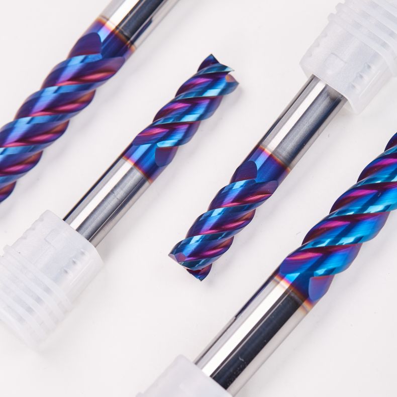 Factory Milling Cutter CNC Tools Endmill Solid Carbide HRC45 HRC55 HRC65 Endmill 4 Flute Flat Fresa End Mill