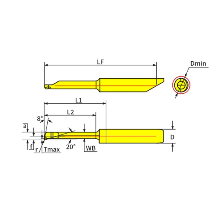 External and Internal Turning Cxs-04t098-15-4225r for Face Grooving Tool Boring Holder Accessories