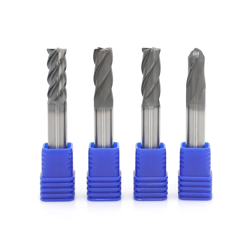 Leehoo Gx Series Long Tool Life 2 Flutes HRC55 2mm Solid Carbide Ball Nose End Milling Boring Reamer CNC Cutting Milling Tools for Stainless Steel