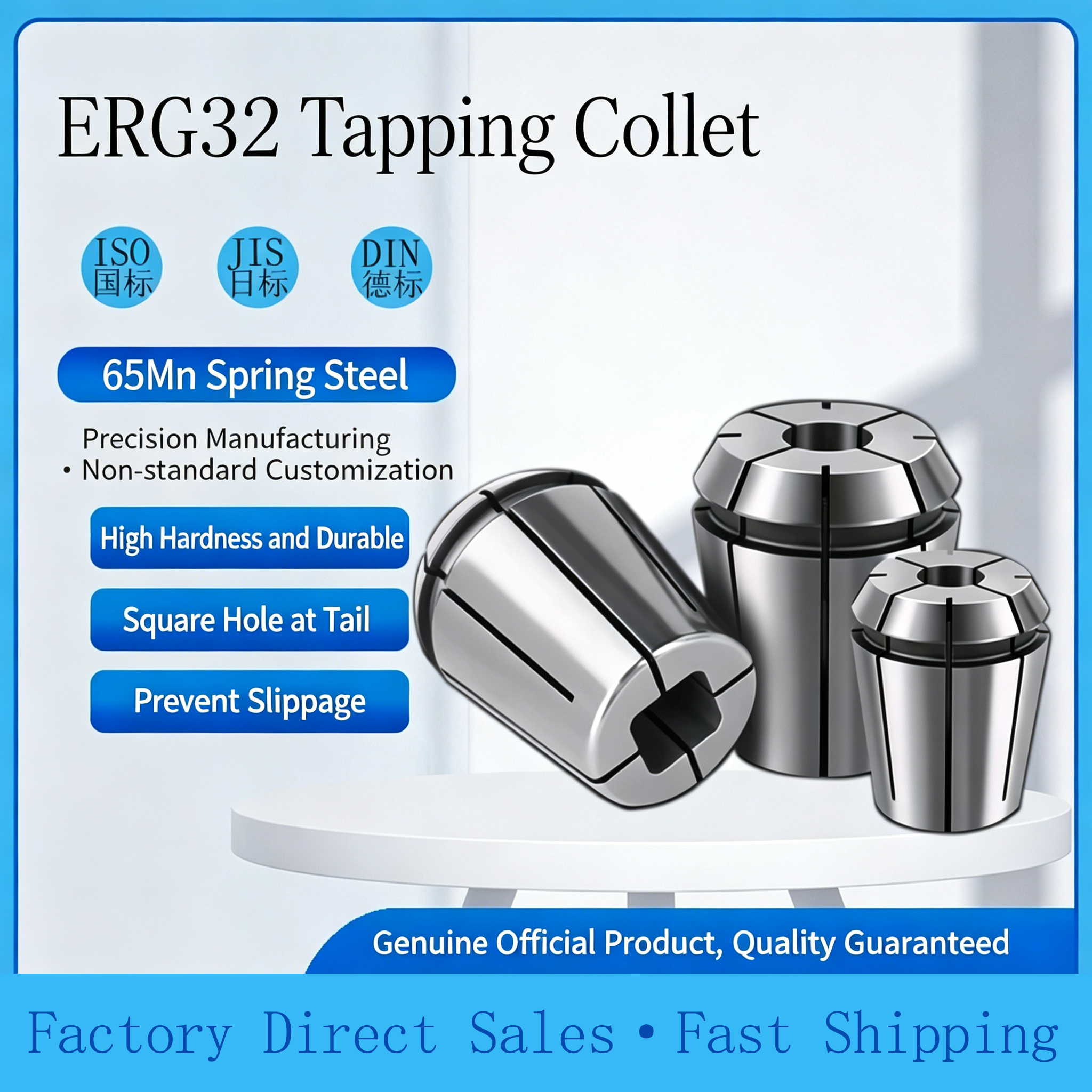 JIS High-precision ERG32 Tapping Chuck ERG16/20/25/32/40 Collet Tapping CNC Tool Holder Specialized Taps