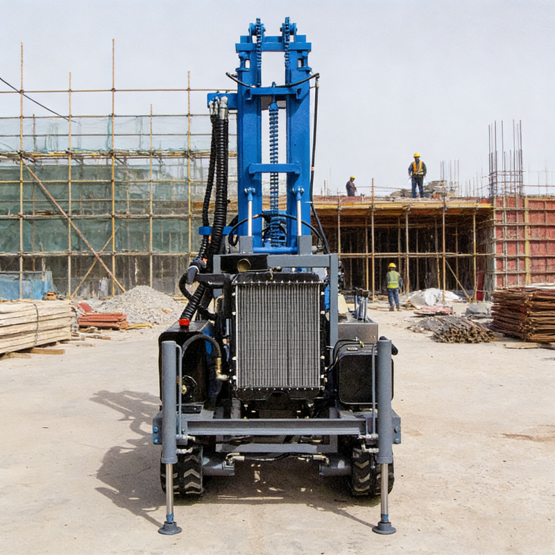 Harkon 260m Hydraulic Diesel Crawler Water Well Drilling Rig Portable Borehole Drill Machine For Hard Rock Drilling Kit