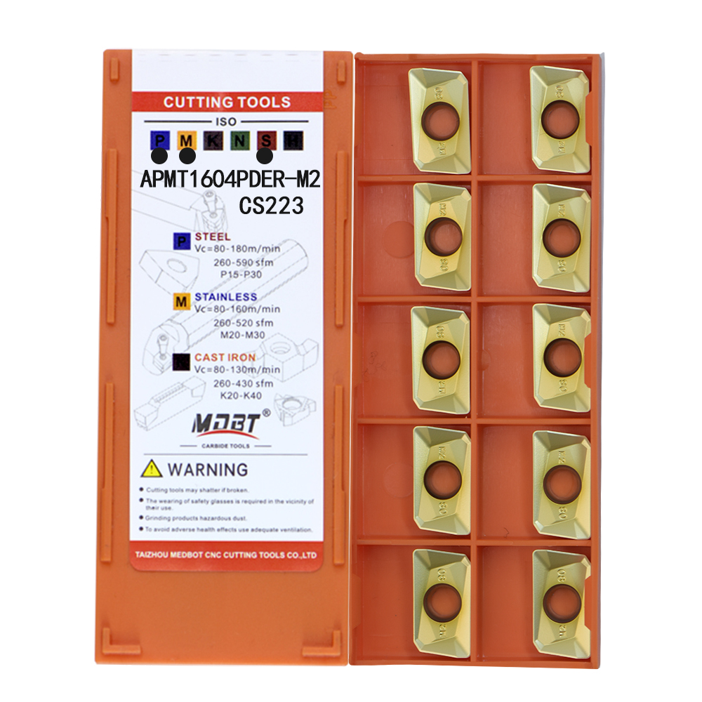 Hot Sale APMT1604PDER-M2 Carbide Insert Indexable Milling Cutter Inserts CNC Toolholder Ready Stock Cheap Price