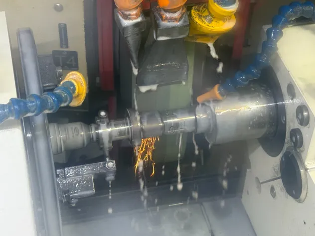 Male coupling grinding