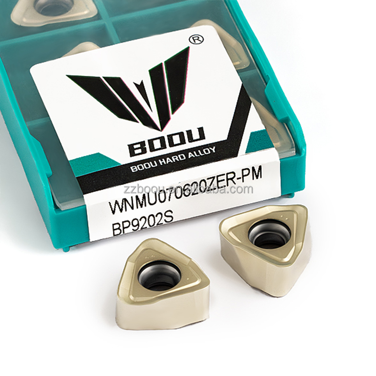 CNC Indexable Milling Inserts WNMU070620ZER-PM BP9202S with High Performance for High Temperature Steel and Stainless Steel