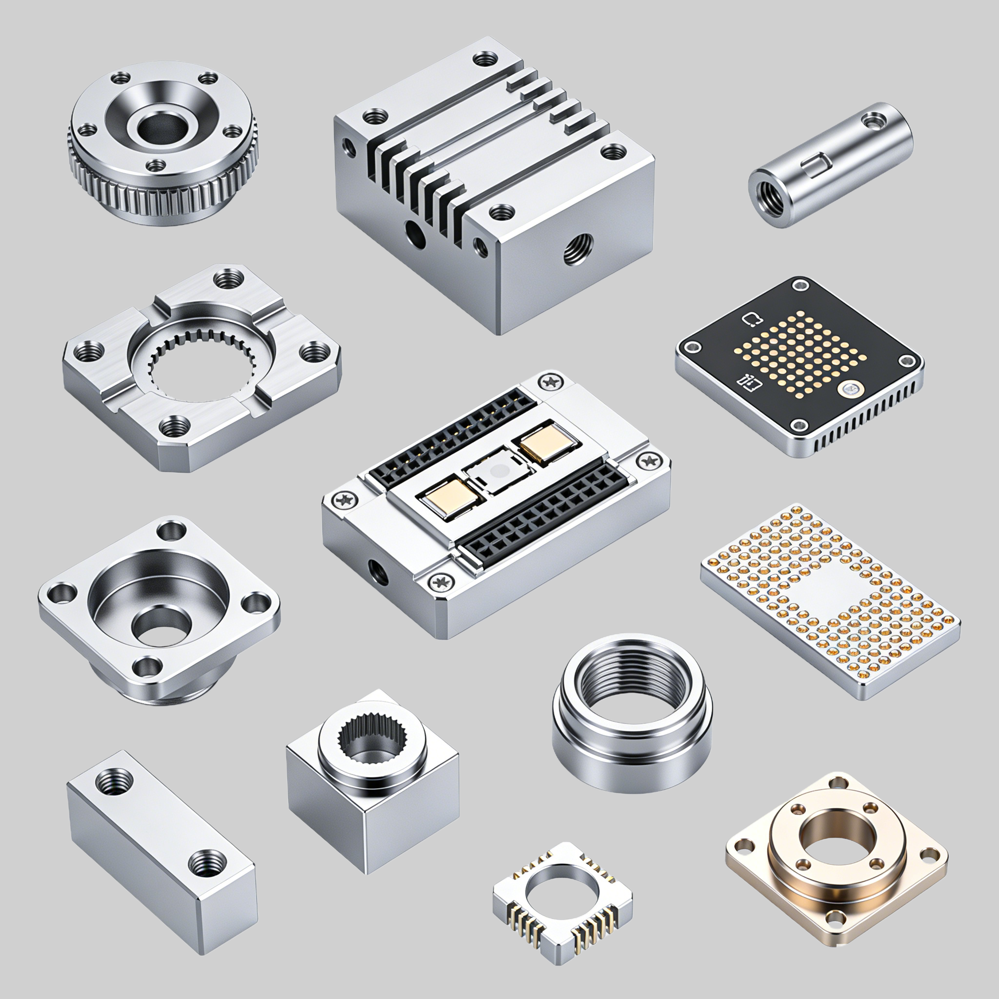 CNC Parts Rapid Metal Prototyping Custom Titanium Copper Stainless Steel Aluminum Turning Milling Machining Services Machining