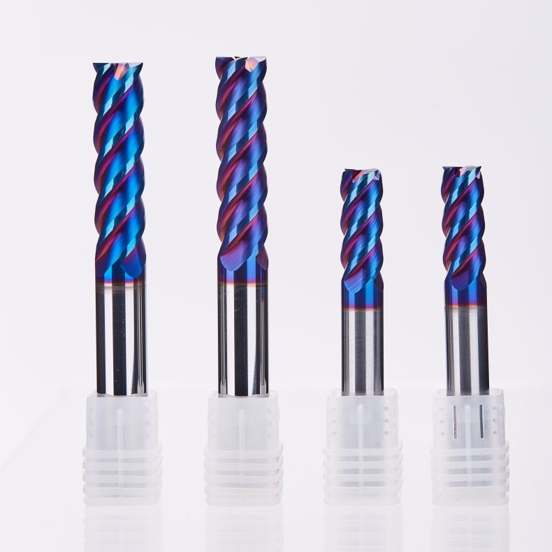 Factory Milling Cutter CNC Tools Endmill Solid Carbide HRC45 HRC55 HRC65 Endmill 4 Flute Flat Fresa End Mill