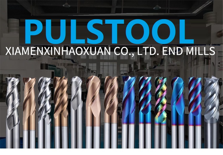 Factory Milling Cutter CNC Tools Endmill Solid Carbide HRC45 HRC55 HRC65 Endmill 4 Flute Flat Fresa End Mill