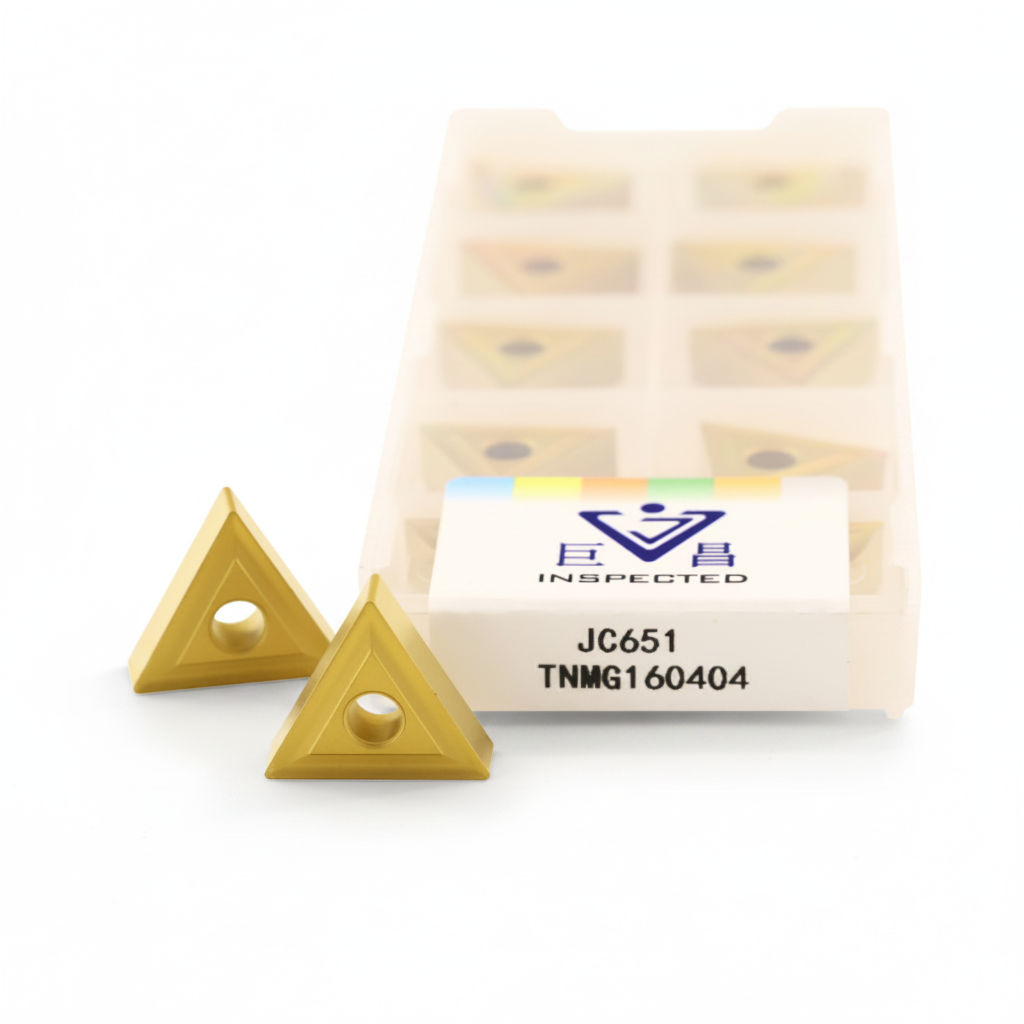 Jvchang TNMG160404 TNMG160408 TNMG160412 Triangle Full CNC Turning Inserts Tialn Coated Carbide Inserts High Wear Resistance